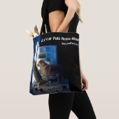 Hond en Kat Huis Alleen Midnight Pet Sitter Tote Bag (Dichtbij)