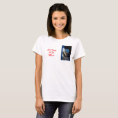 Hond en Kat Huis Alleen Op zoek in Koelkast T-shirt (Voorkant volledig)