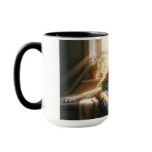 Hond en kat knuffelen.