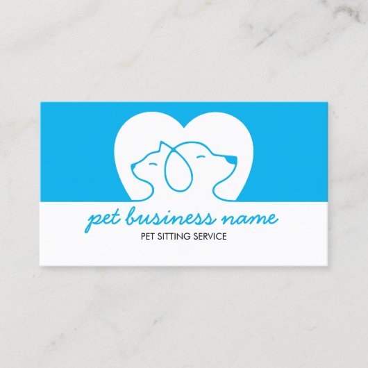 Hond En Kat Logo Visitekaartje (Voorkant)