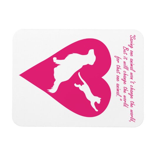 Hond en kat magneet (Horizontaal)