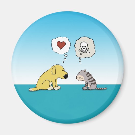 Hond en Kat magneet (Voorkant)