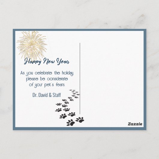 Hond en kat onder een quilt briefkaart (Achterkant)