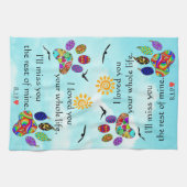 Hond en Kat Pet Sympathy Memorial Keuken Handdoek (Horizontaal)