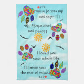 Hond en Kat Pet Sympathy Memorial Keuken Handdoek (Verticaal)