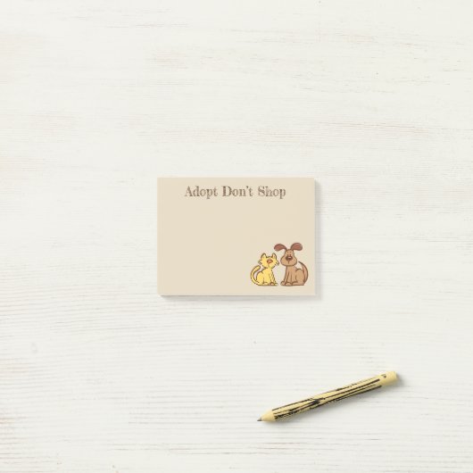 Hond en Kat Post-It Notities Post-it® Notes (Op bureau)