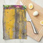 Hond en Kat Redding Adopteer Liefde Keukenhanddoek (Quarter Fold)