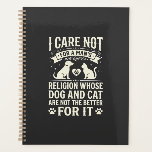 Hond en Kat Religie Citaten Planner (Voorkant)