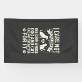 Hond en Kat Religie Citaten Spandoek (Horizontaal)