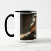 Hond en kat samen zonnebaden. mok (Links)