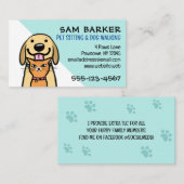 Hond en Kat Schattige Pet Sitting Funny Dierenvrie Visitekaartje (Voorkant / Achterkant)