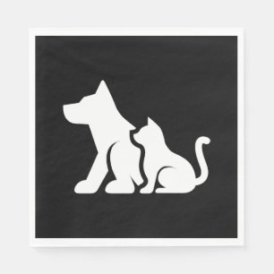 Hond en kat servet