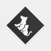 Hond en kat servet (Hoek)