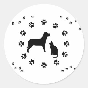Hond en Kat Sticker