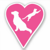 Hond en kat sticker (Voorkant)