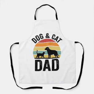 Hond en Kat Vader Vintage Huisdier Liefhebber Shir Schort