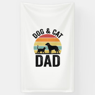 Hond en Kat Vader Vintage Huisdier Liefhebber Shir Spandoek