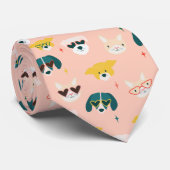 Hond en Kat Valentijnsdag Stropdas (Opgerold)