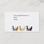 Hond en Kat Visitekaartje Afsprakenkaartje (Achterkant)