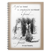 Hond- en kattenblik in het raam, Pet Sympathie Notitieboek (Voorkant)