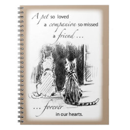 Hond- en kattenblik in het raam, Pet Sympathie Notitieboek