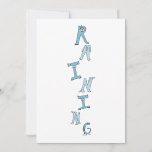 Hond- en kattenkratten en honden bedankkaart