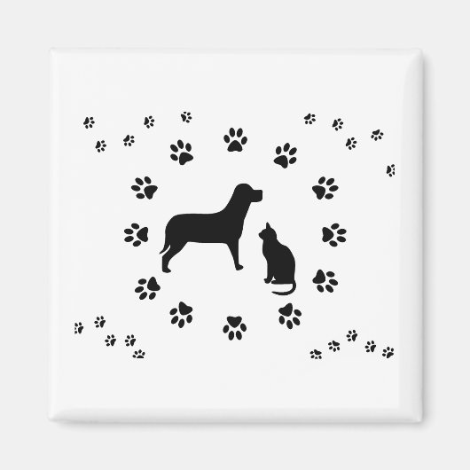 Hond- en kattenmagneet magneet (Voorkant)