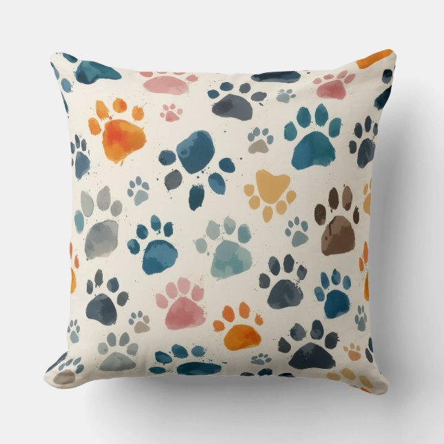 Hond- en kattenpootafdruk kussen (Voorkant)