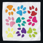 Hond- en kattenverf bandana<br><div class="desc">Geweldige bandana voor elk dierenvriend. Maakt een leuk cadeau voor een nieuwe huisdier ouder van een hond of kat.</div>