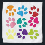 Hond- en kattenverf bandana<br><div class="desc">Geweldige bandana voor elk dierenvriend. Maakt een leuk cadeau voor een nieuwe huisdier ouder van een hond of kat.</div>