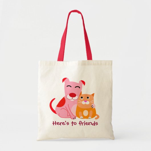 Hond- en katvrienden tote bag (Voorkant)