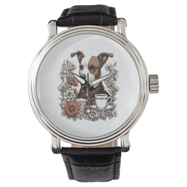 Hond en koffie horloge (Voorkant)