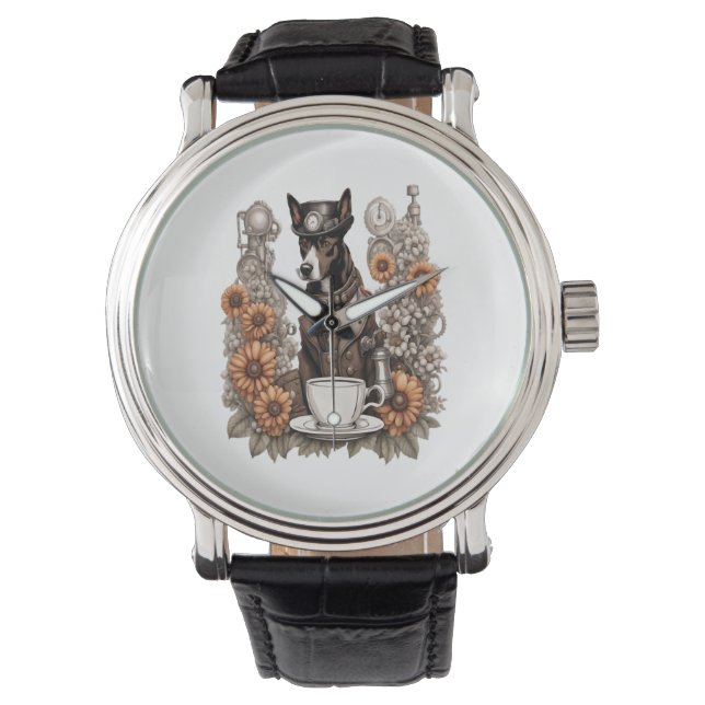 Hond en koffie horloge (Voorkant)