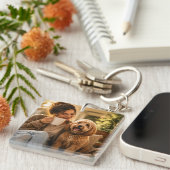 Hond en koffie sleutelhanger (Voorkant Rechts)