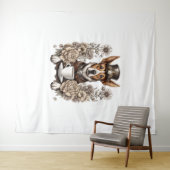 Hond en koffie wandkleed (In Situ (horizontaal))