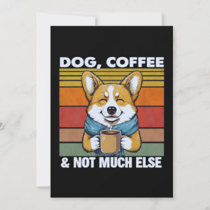 Hond- en koffieliefhebber Optionele Personalisatie Kaart