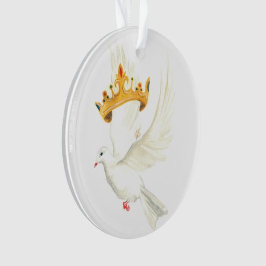 Hond en kroon ornament (voorkant)