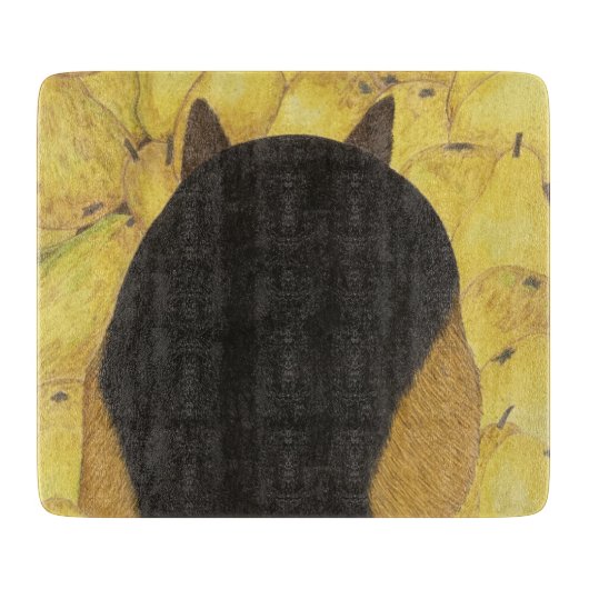 Hond en peren snijplank (Voorkant)