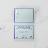 Hond en Pet Groomer Referral - Doggie Bubble Bath Bedankkaart (Binnen)