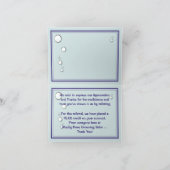 Hond en Pet Groomer Referral - Doggie Bubble Bath Bedankkaart (Binnen)