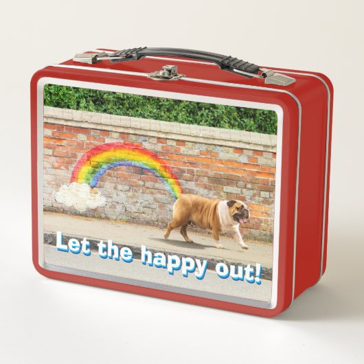 Hond- en regenbooggraffiti (Voorkant)