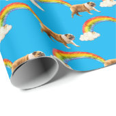 Hond- en regenbooggraffiti cadeaupapier (Rol Hoek)