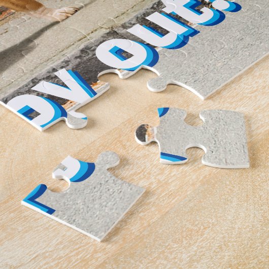 Hond- en regenbooggraffiti legpuzzel (Zijkant)