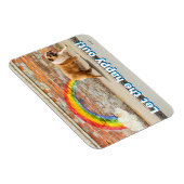 Hond- en regenbooggraffiti magneet (Rechterzijde)