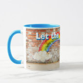 Hond- en regenbooggraffiti mok (Links)