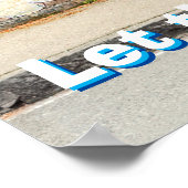 Hond- en regenbooggraffiti poster (Hoek)