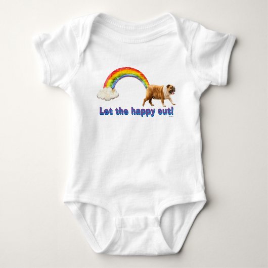 Hond- en regenbooggraffiti romper (Voorkant)