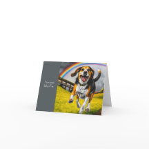 Hond- en regenboogsympathikaart