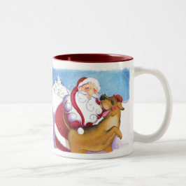 Hond en Santa Mok