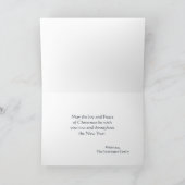  hond en schaap kerstkaart feestdagen kaart (Binnen)